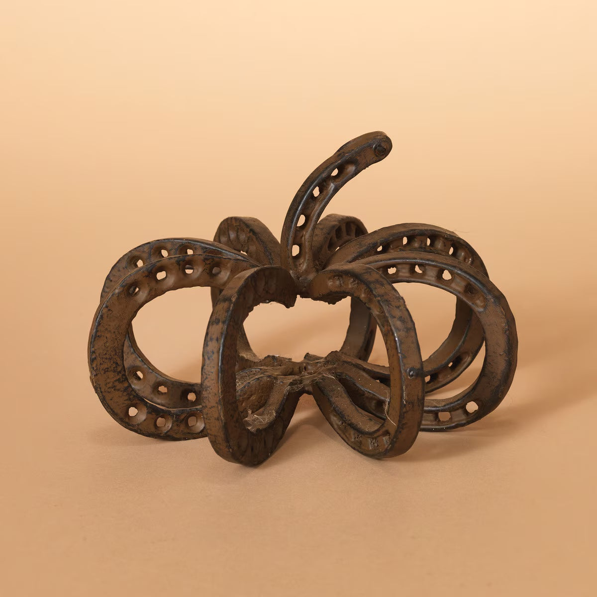 6.5" Metal Horseshoe Pumpkin