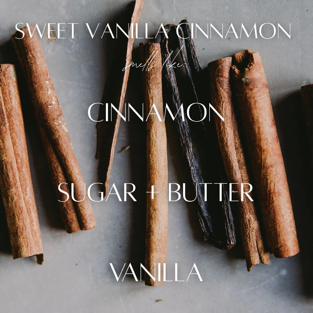3 Wick Dough Bowl-Natural-Sweet Vanilla Cinnamon