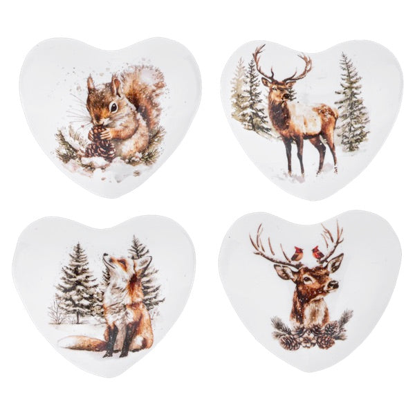 Woodland Chime Heart 4-Asst