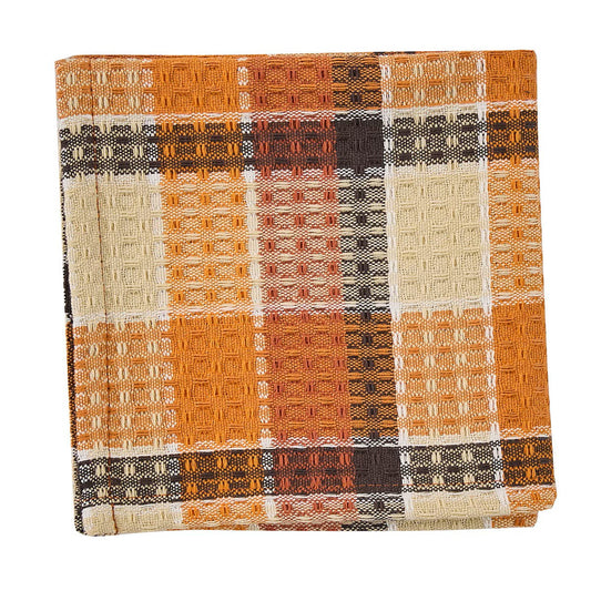 Rustic Fall Porch Dishcloth 13x13