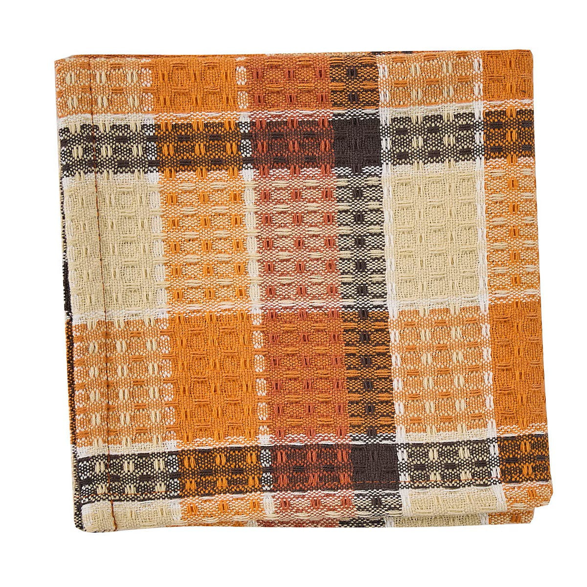 Rustic Fall Porch Dishcloth 13x13