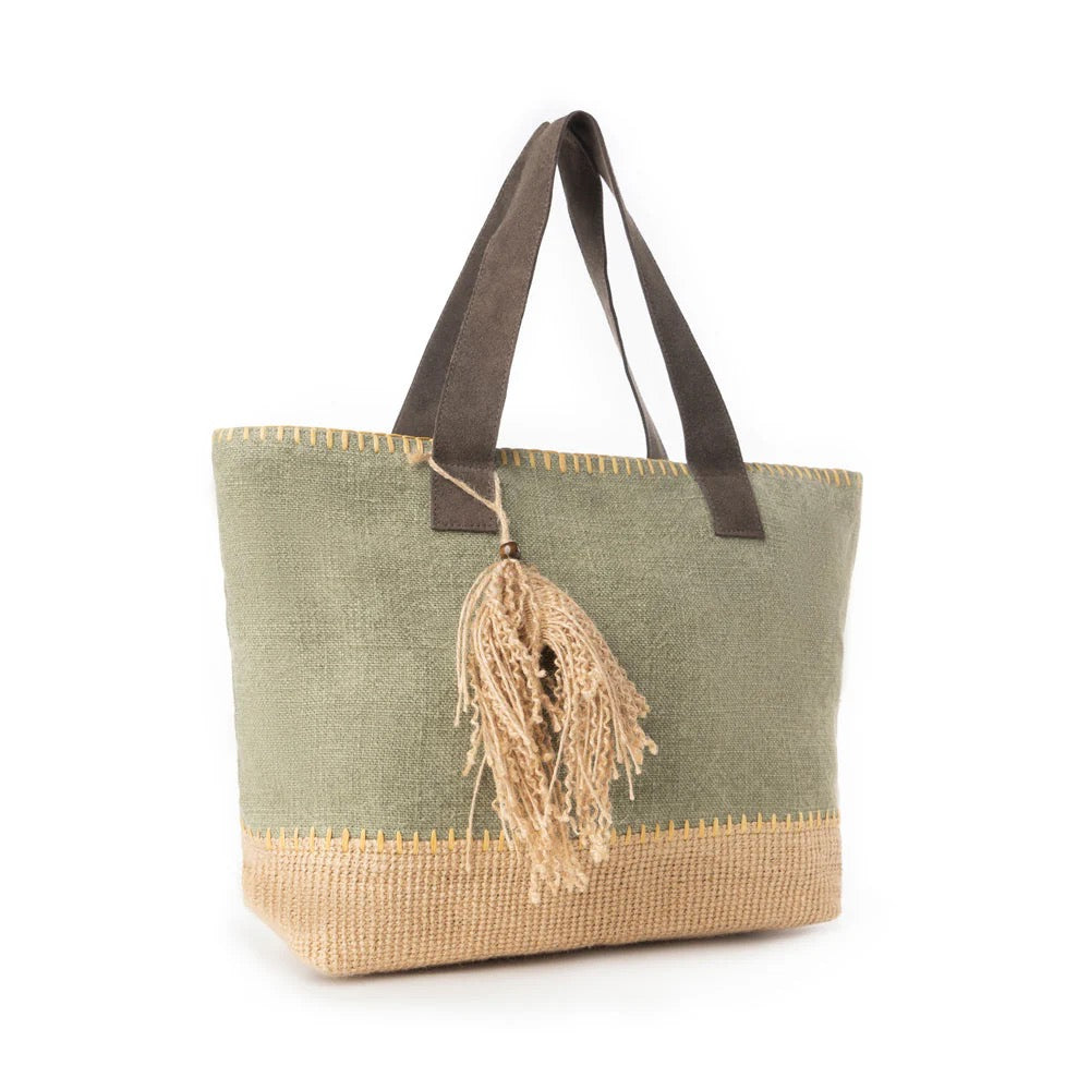 Myra Willow Wanderer Tote Green