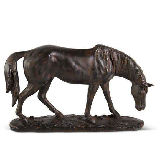 Brown Resin Horse Bronze Finish