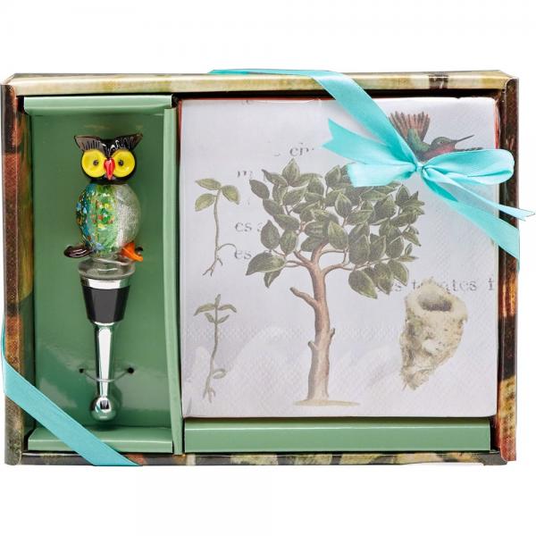 Napkin & Stopper Set Owl