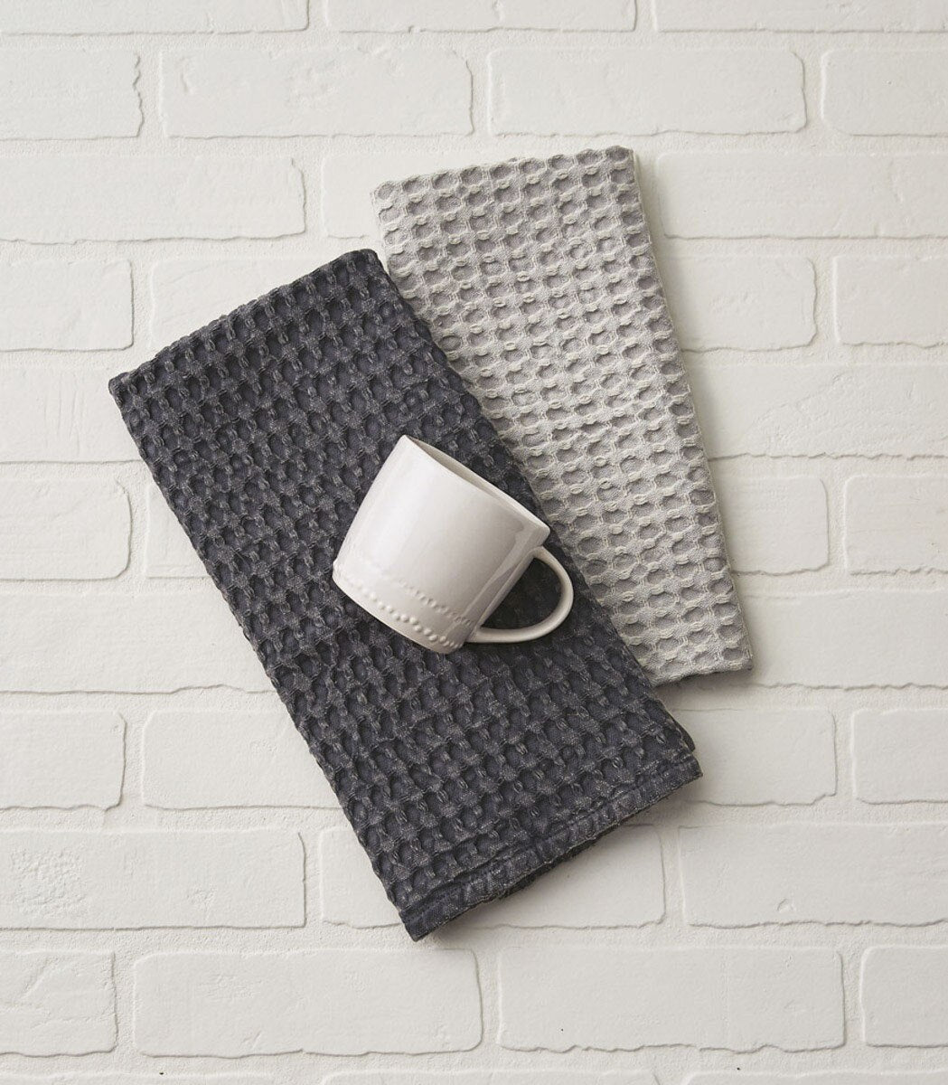 Waffle Weave Towel Sterling