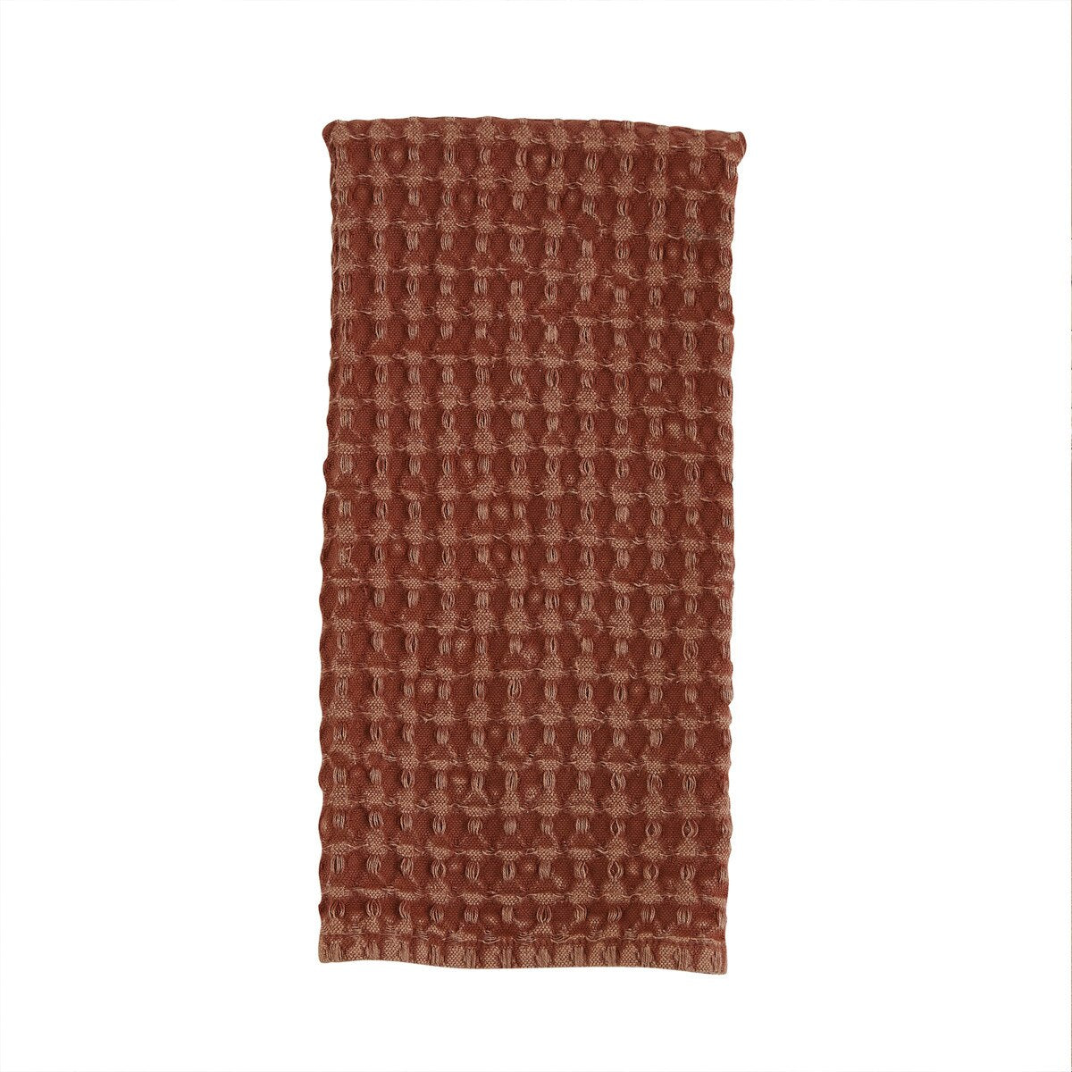 Waffle Weave Towel-Terracotta