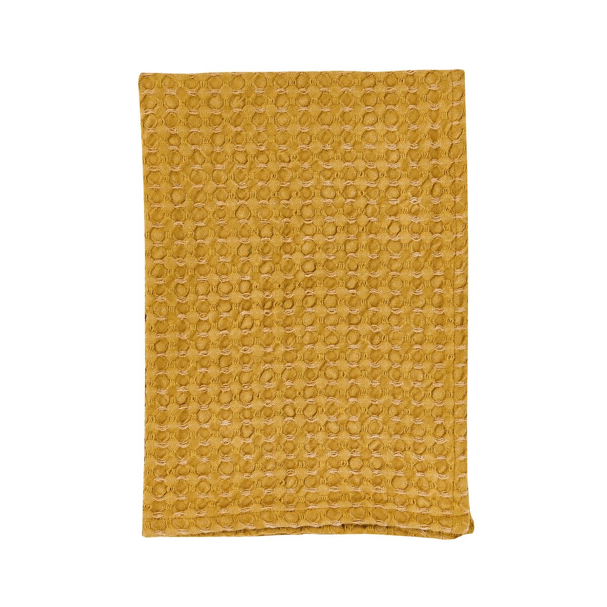 Waffle Weave Towel Gold