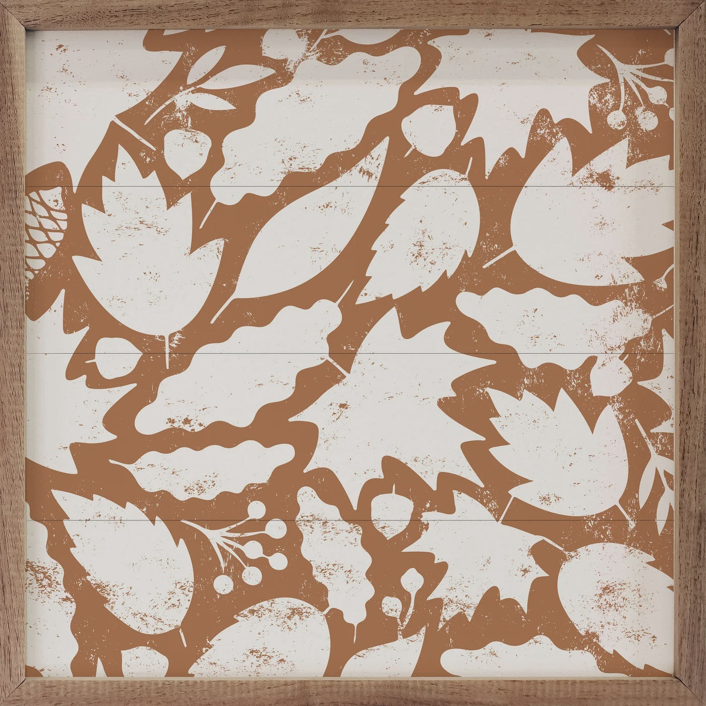 Leaf Pattern Orange and White