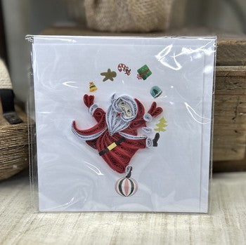 Handmade Quilling Cards Santa