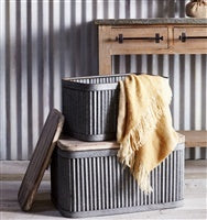 Tub w/ Wood Top Large