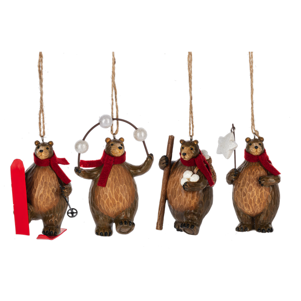 WDLAND BEAR ORN / Skiis