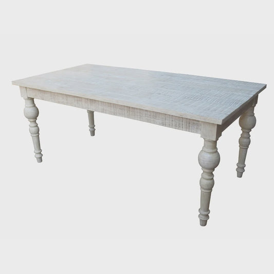 Rectangular White Washed Table