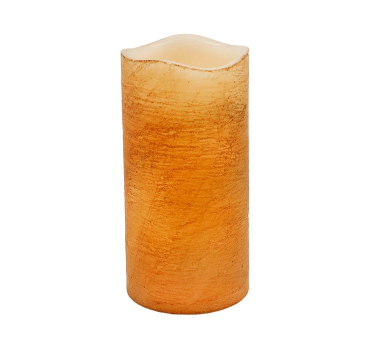 Rustic Tan Pillar LED 3x6