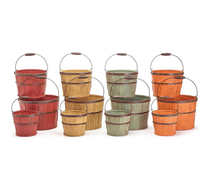Basket Wood Fall-Med / Yellow