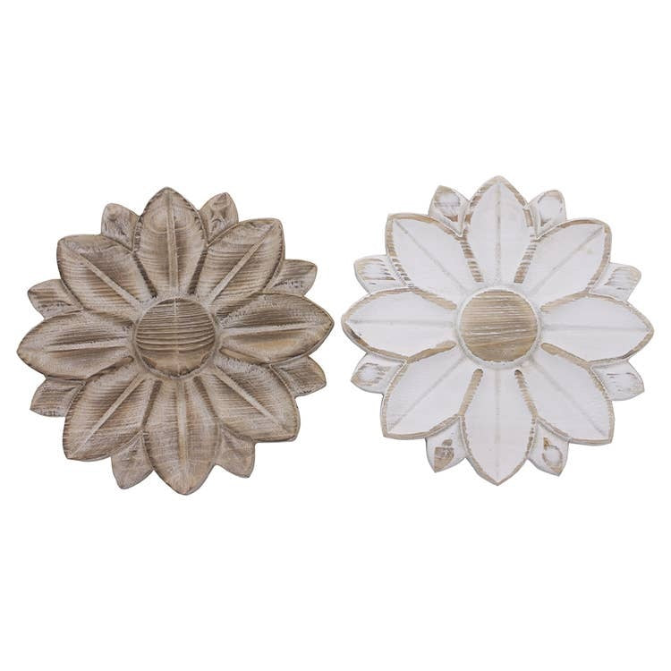 Brown Daisy Wood Hanger