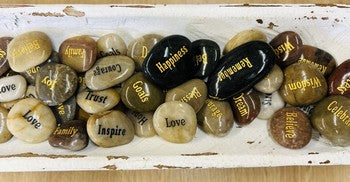 Engraved Inspirational River Stone