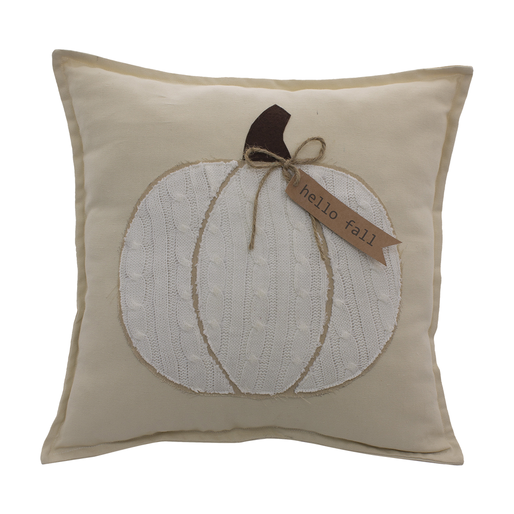 Hello Fall Pumpkin Pillow