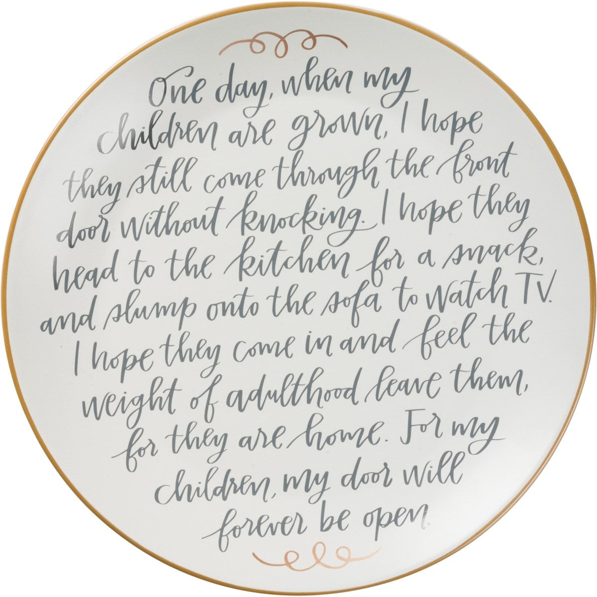 Memory Plate-Forever Open