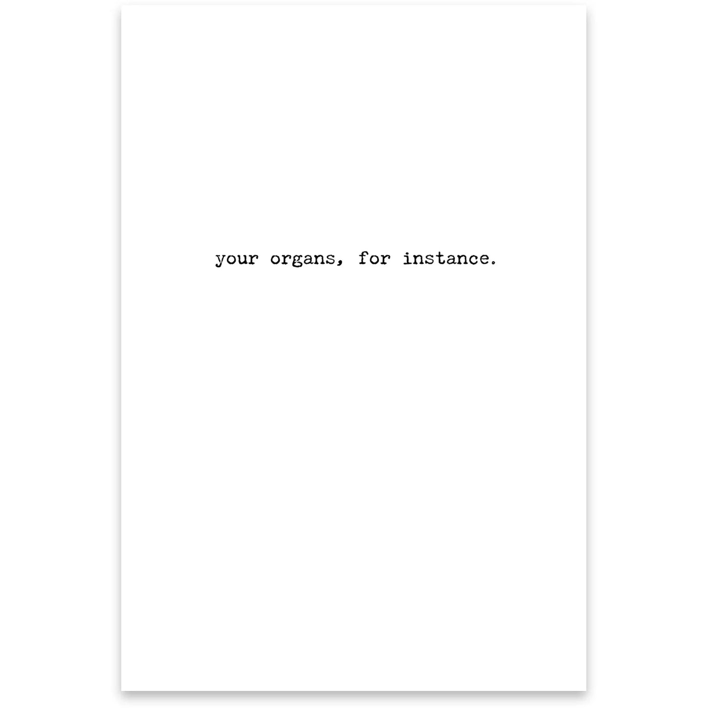 Greeting Card-For Instance