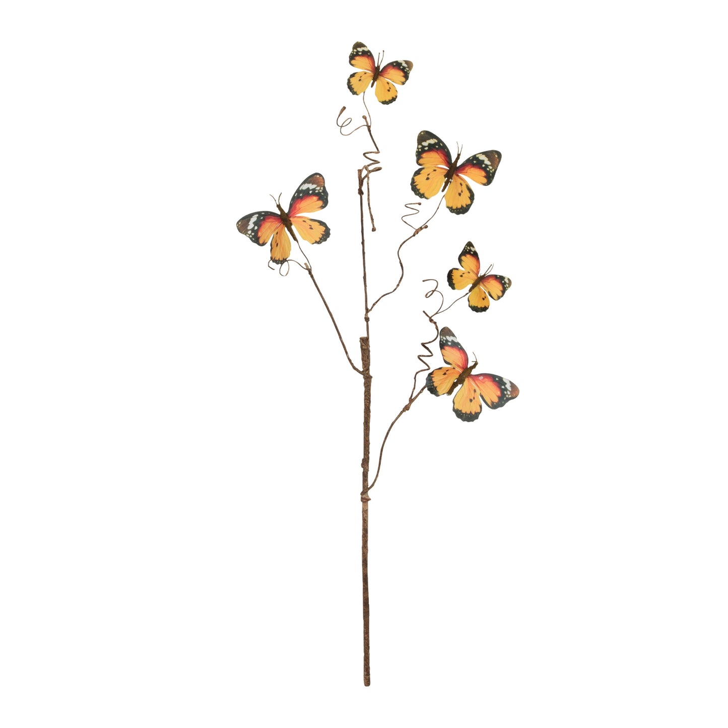 Orange/Black Butterfly Spray 28"