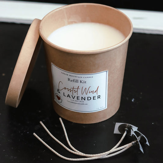 Soy Candle Refill Kit 16oz-Blackberry Ginger