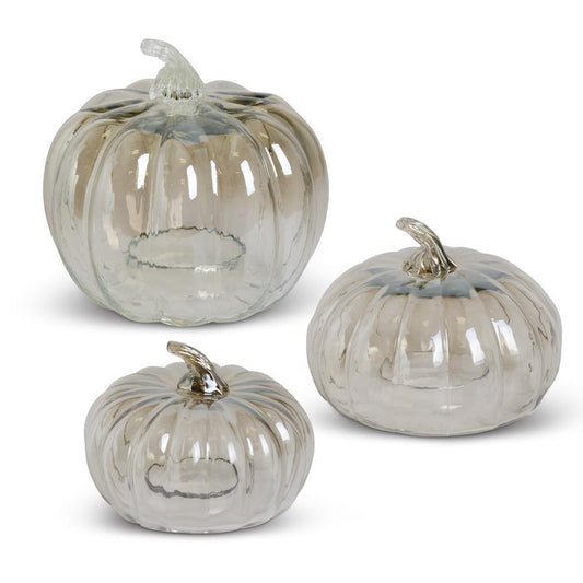 Glass Pumpkin Cloche Sml