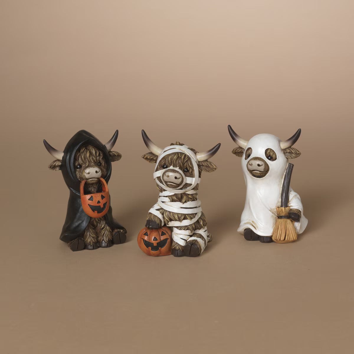 Halloween Highland Cow, 3 Asst