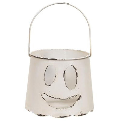 Large Metal Ghost Bucket