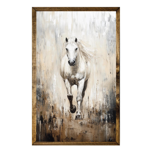 Running White Horse 12x19