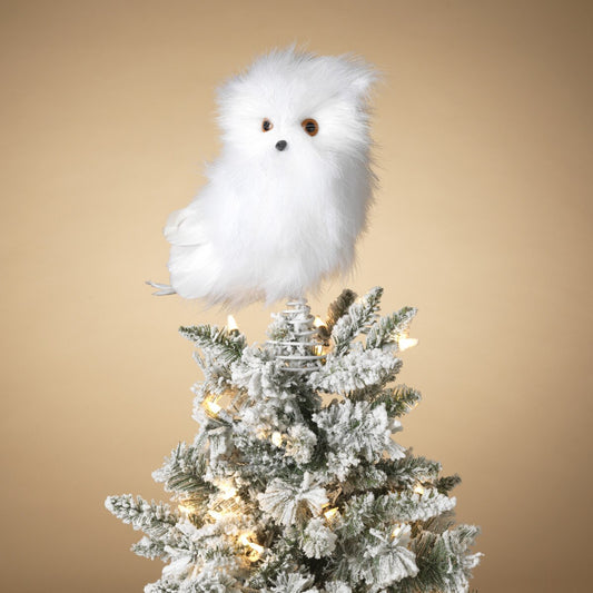 12.5" Snowy Owl Tree Topper
