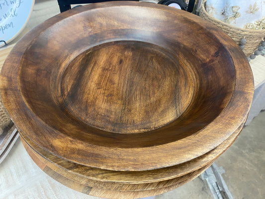 Lg Rnd Bowl FS Walnut