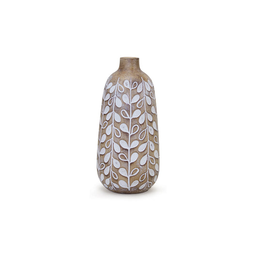 Vase Wood Large 8.75