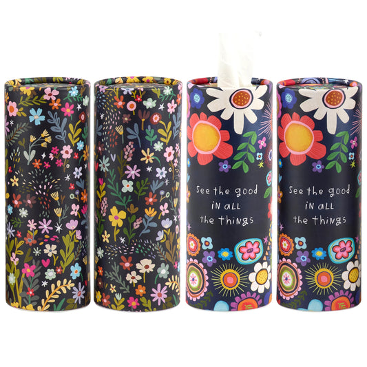 Tissue Box - Dark Floral
