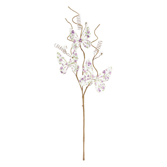 Violet Wooden Butterfly Pick