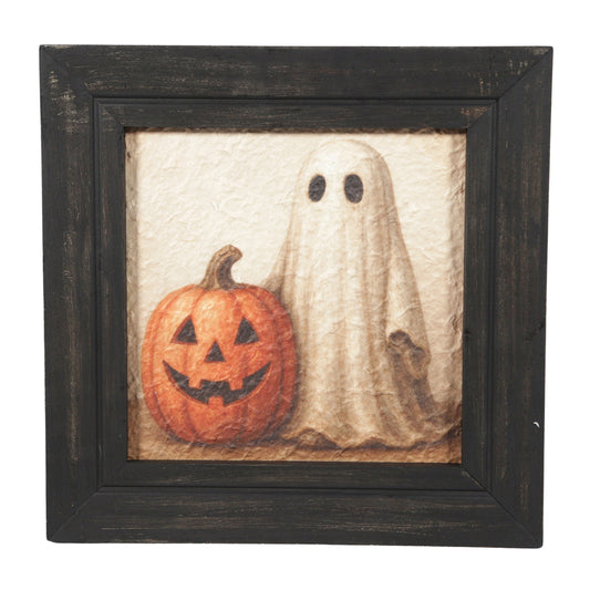 Ghost and Pumpkin Frame