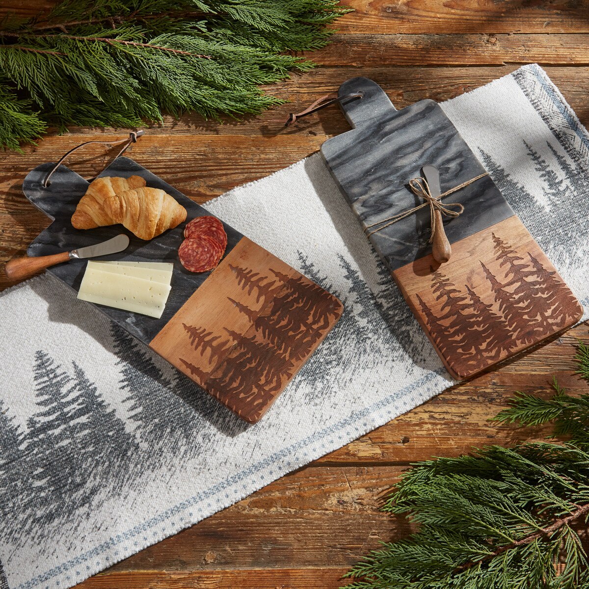 Tree Tops Marble Wood Cutting Board Spreader
