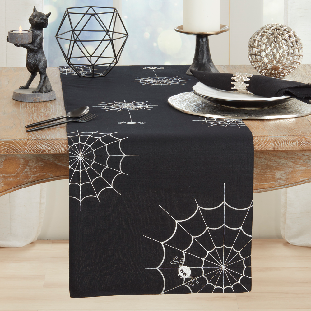 Blk. Spiderweb Runner-16x70