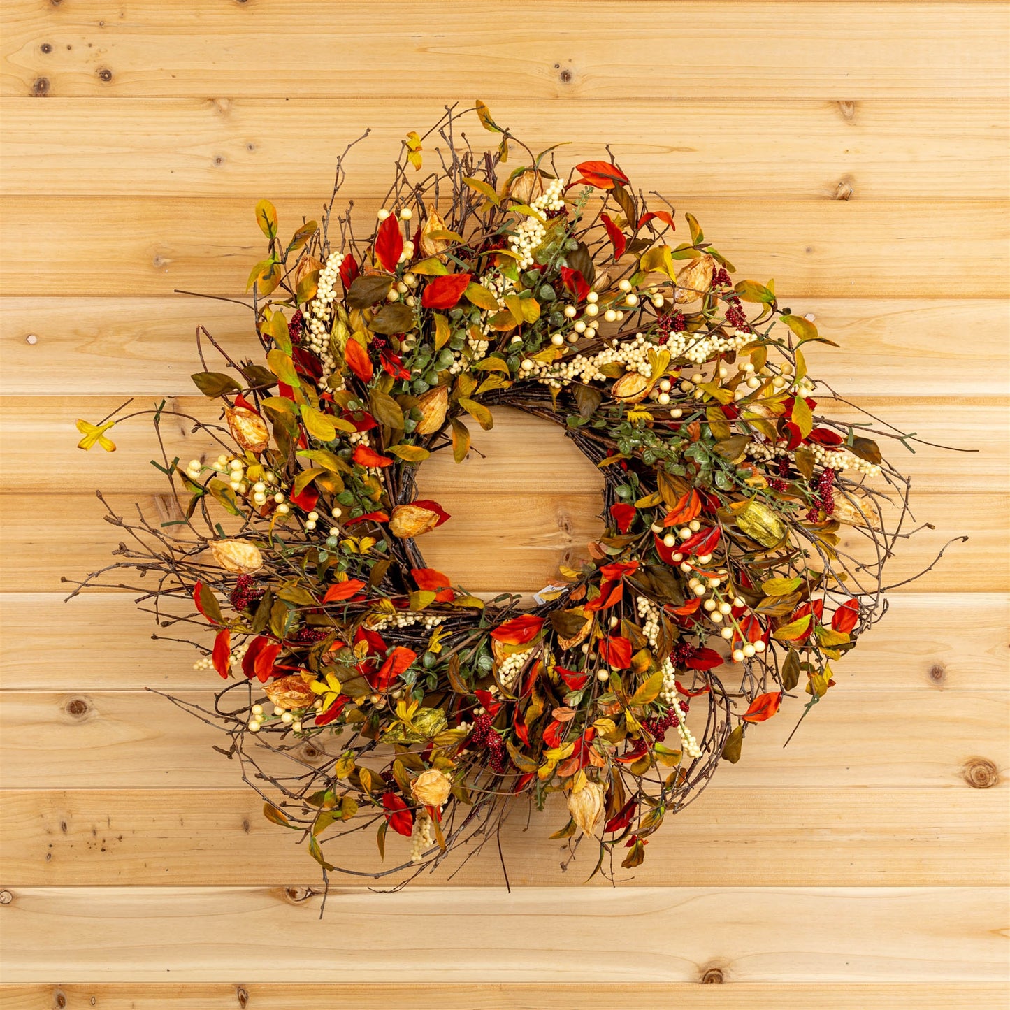 Cape Gooseberry Wreath 20in