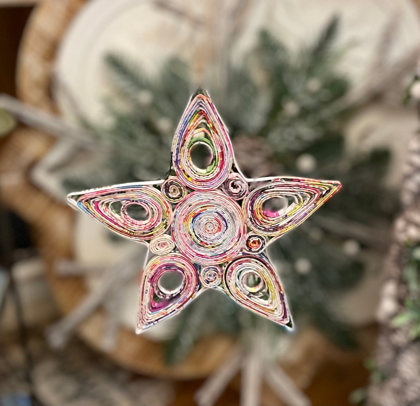 Orn Star Tree Recycled Mag