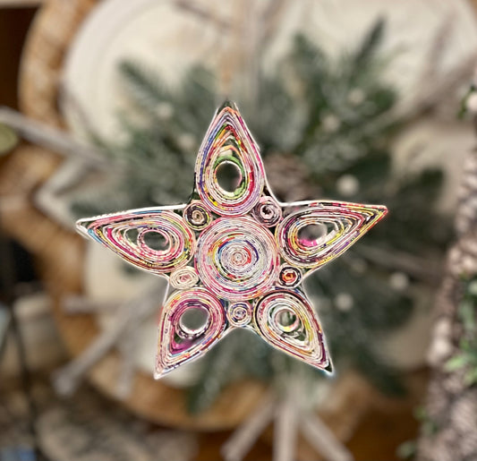 Orn Star Tree Recycled Mag
