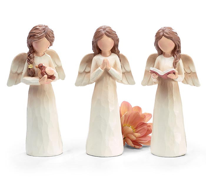 Asst Resin Fall Angel Figurine