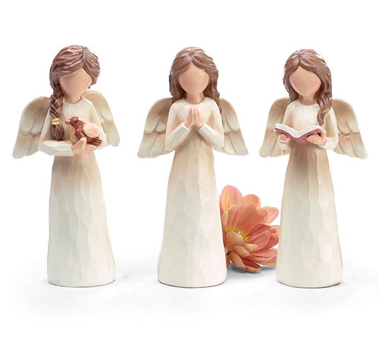 Asst Resin Fall Angel Figurine