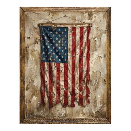 Old Tattered Flag 9x11