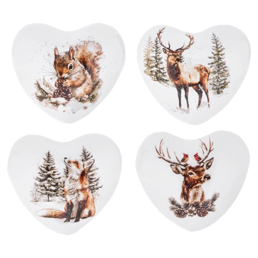 Woodland Chime Heart 4-Asst