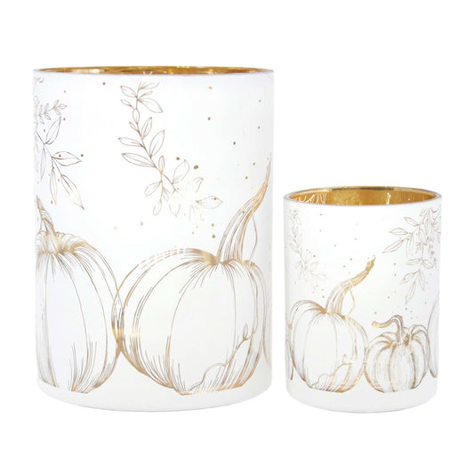 Fall Harmony Mercury Glass Jars Sml