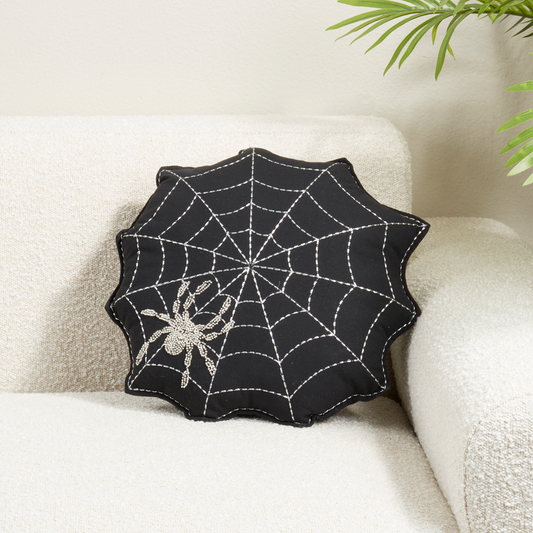 Spider Web Pillow-18" Round