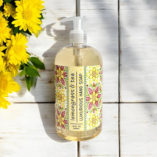 16oz Liquid Soap - Lemongrass Tea
