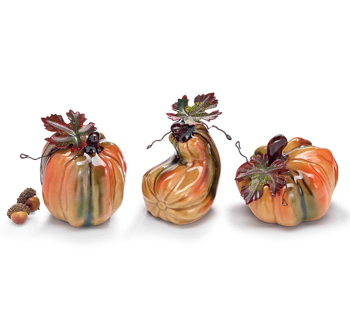 Porcelain Asst Pumpkins
