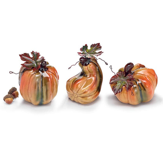 Porcelain Asst Pumpkins
