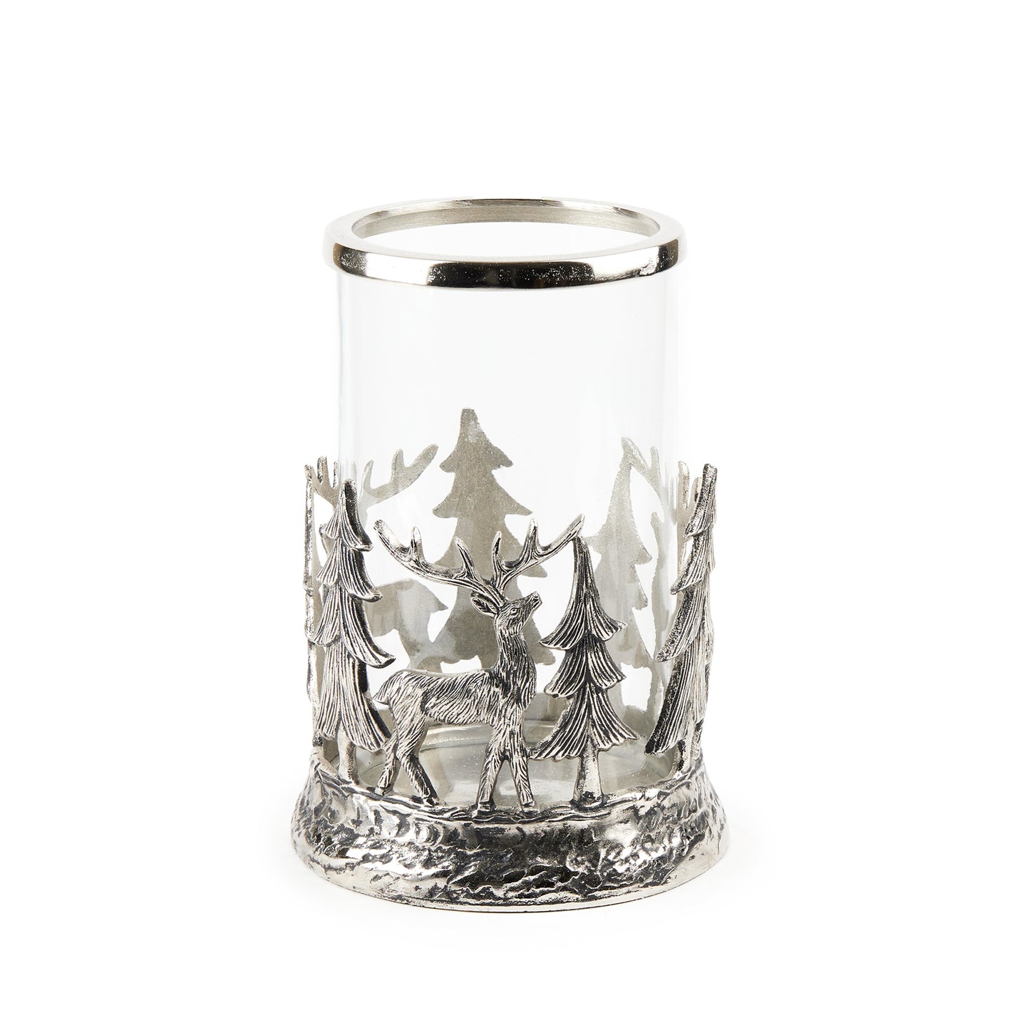 Deer Tree Candle Holder 11"H